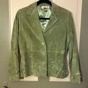 vintage victor costa genuine suede blazer